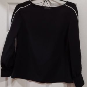 BANANA REPUBLIC | Black&White Long Sleeve Blouse